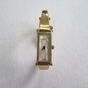 Gucci Women's Gold Watch with Mother of Pearl Dial
